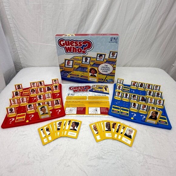 Guess Who Guessing Board Game Hasbro 2018 100% Complete - Picture 1 of 11